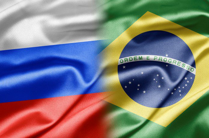 Bandeiras Russia e Brasil divulgacao 1
