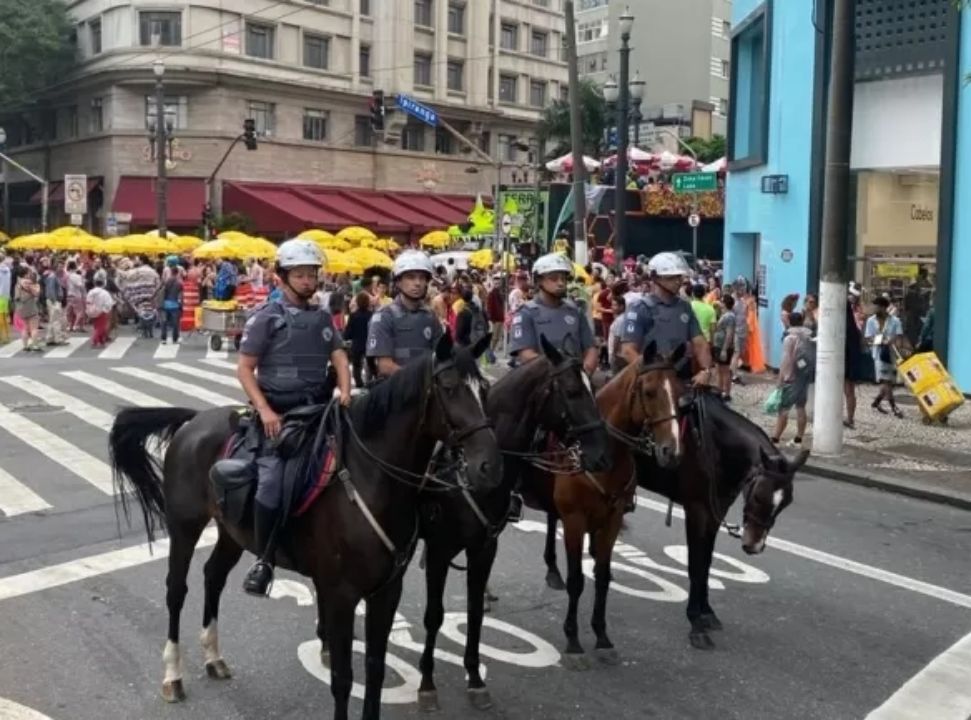 Por que o PM usa cavalos no patrulhamento diario