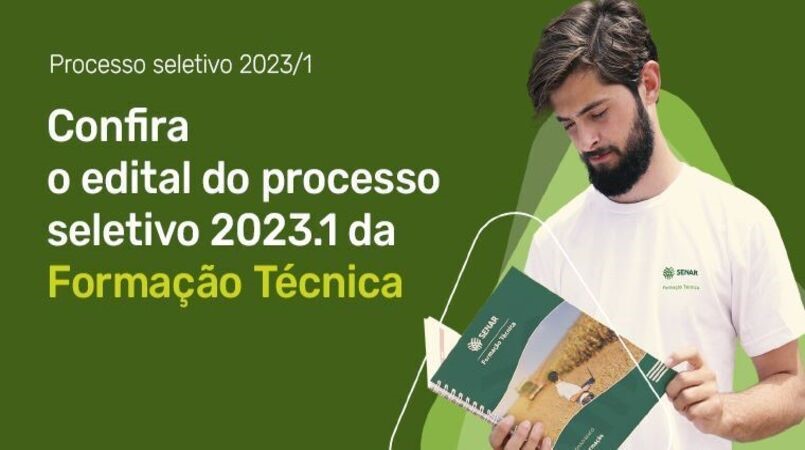 Senar Aberta selecao para 4 cursos tecnicos gratuitos sao 3275