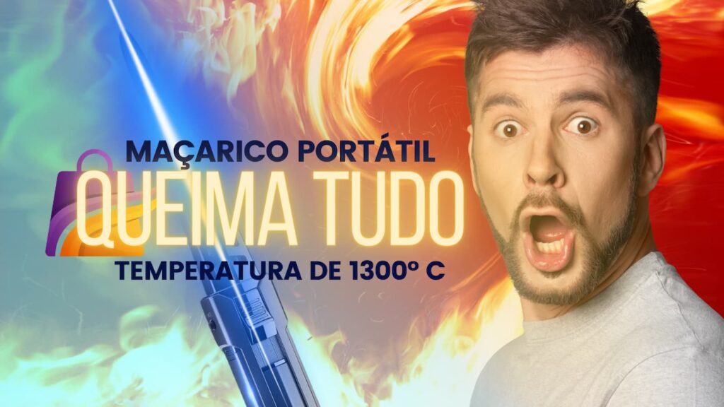 macarico portatil a jato atinge 1300o c item se torna lider de vendas