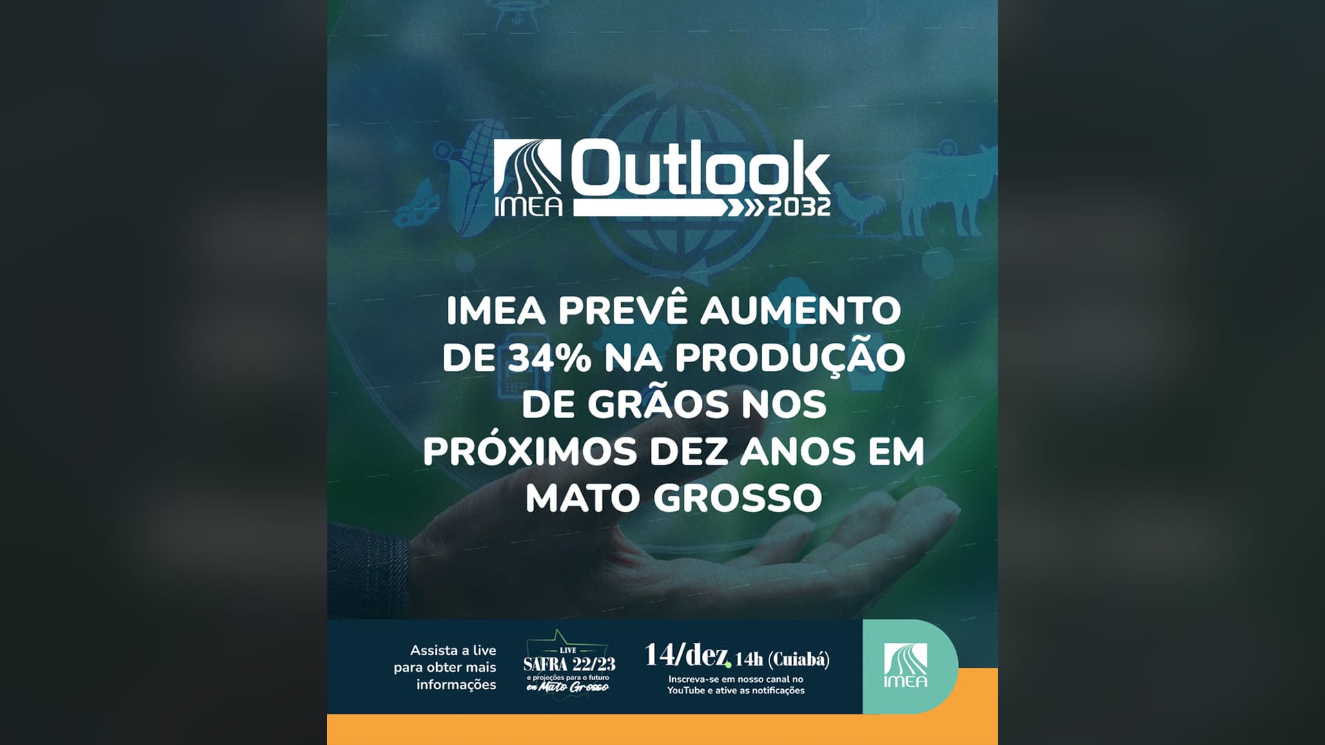 imea preve aumento de 34 na producao de graos nos proximos 10 anos