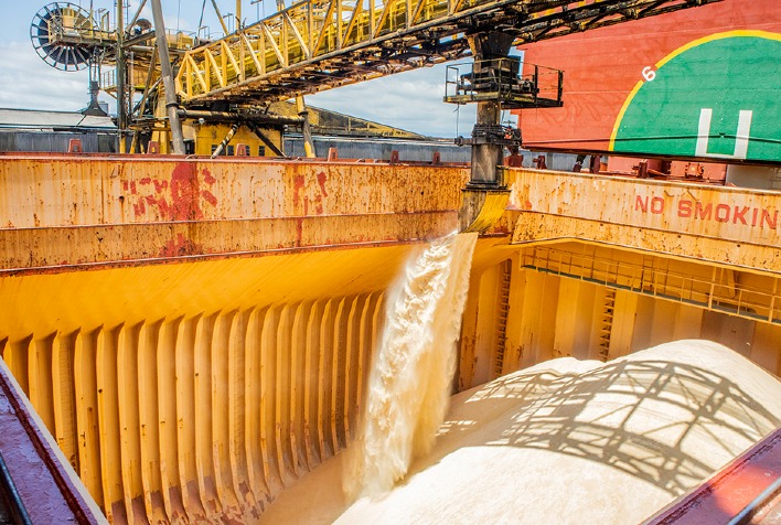 Janeiro de 2023 termina com exportação de açúcar 57% maior do que em 2022