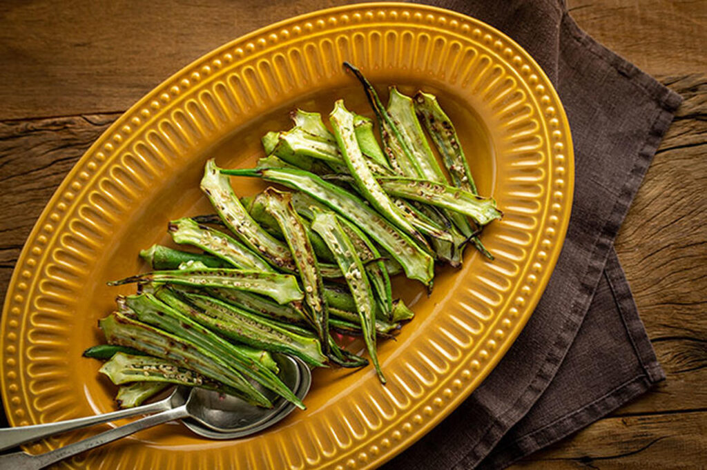 Quiabo grelhado - Sou Agro 2 quiabo grelhado sou agro 1