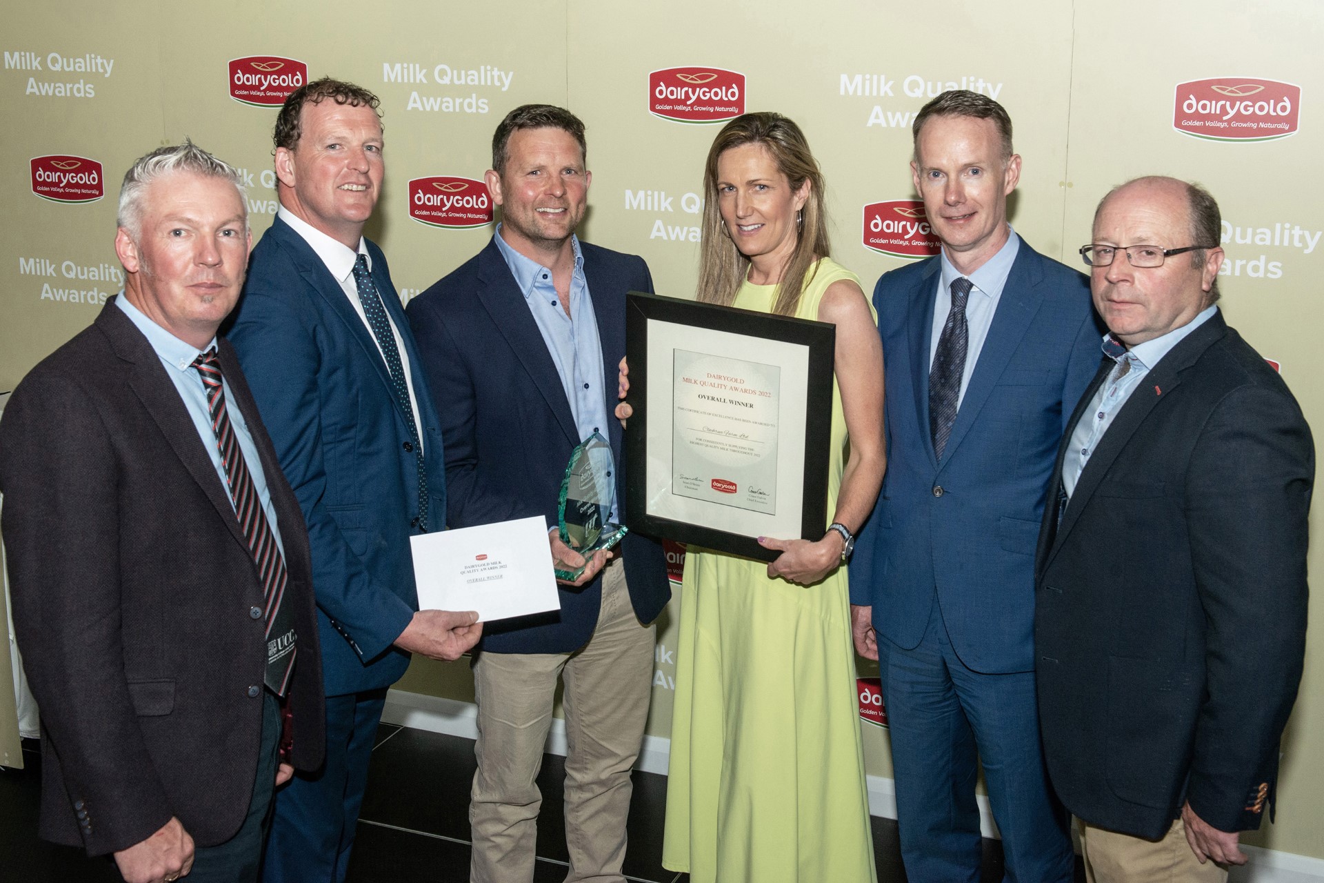blarney farmer the overall winner of dairygold milk quality awards 1