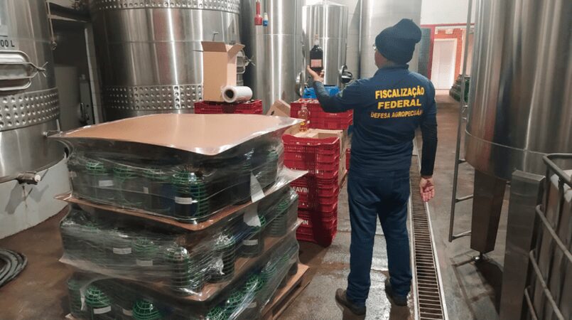 mapa apreende 41 mil litros de vinhos coloniais irregulares em sc