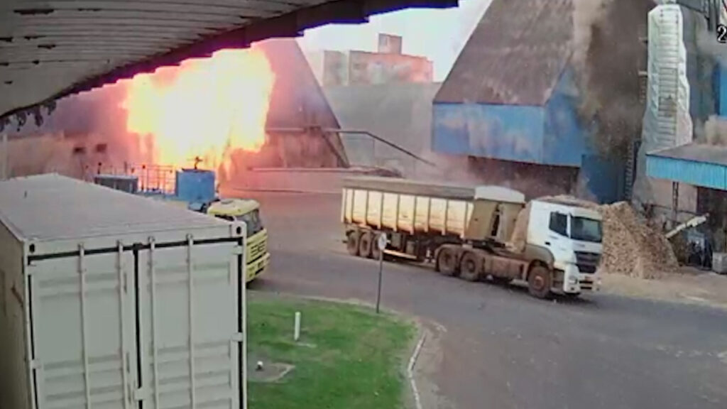 cooperativa registra imagem do momento exato da explosao 1