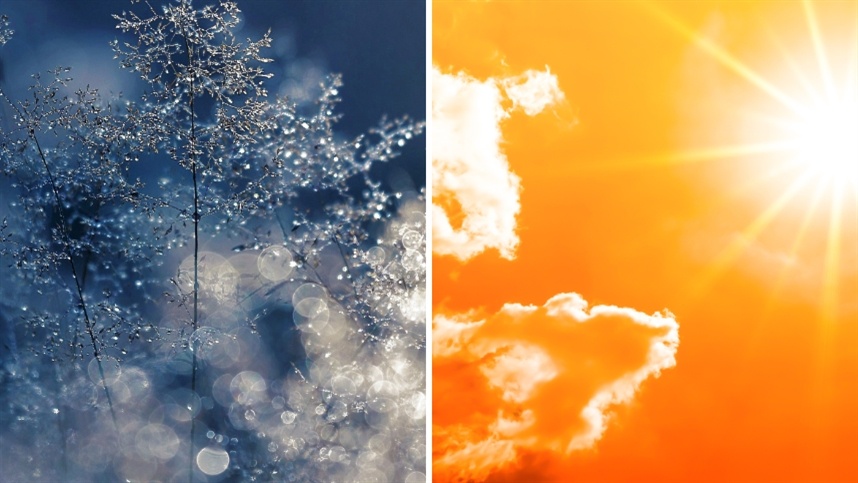 quarta com geadas e temperaturas de 37c