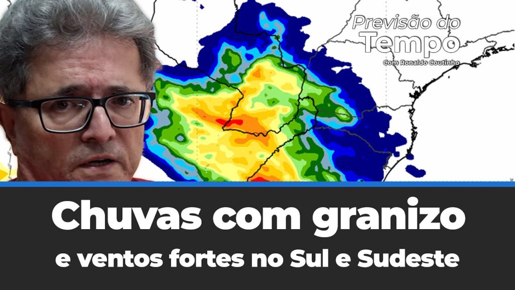 Quando ocorrerao chuvas com granizo e ventos fortes no Sul