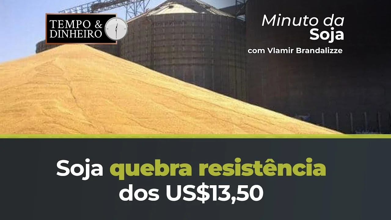 a soja conseguiu quebrar a resistencia de us1350 em novembro em chicago
