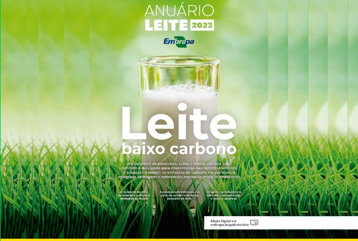 Quais são os resultados comprovados pela Embrapa Gado de Leite em relação à redução da intensidade de emissão de metano entérico através de programas de melhoramento nas principais raças leiteiras, conforme descrito no artigo do Anuário Leite 2023?