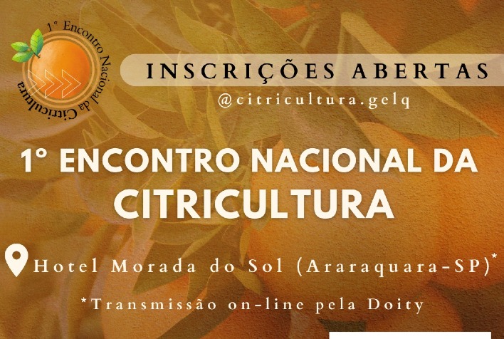 As inscricoes para o 1o Encontro Nacional da Citricultura ja