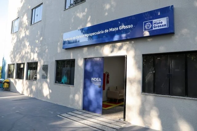 Até quando o prazo de registro de marca a fogo foi prorrogado pelo Indea-MT? 5 Fachada Índia-MT