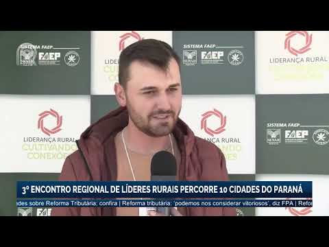 Quais são as cidades do Paraná em que os encontros de líderes rurais estão percorrendo?