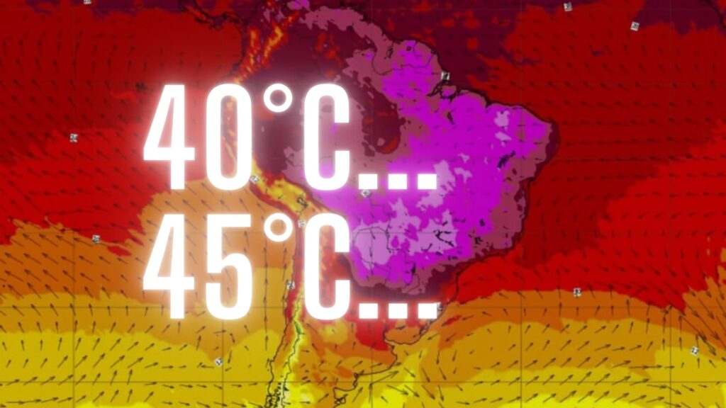 qual a temperatura da onda de calor excepcional que esta atingindo o brasil
