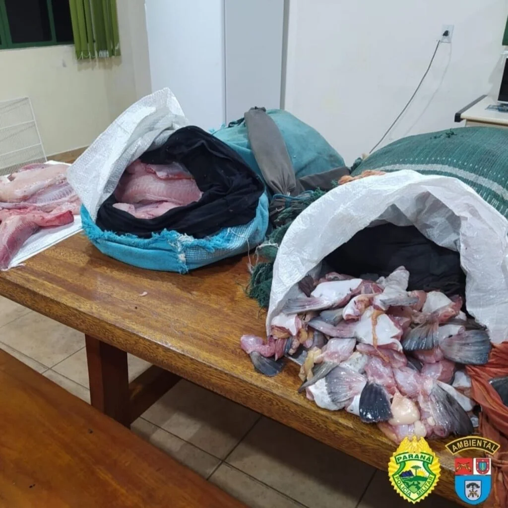 quantos quilogramas de peixe um homem foi flagrado carregando no parque nacional