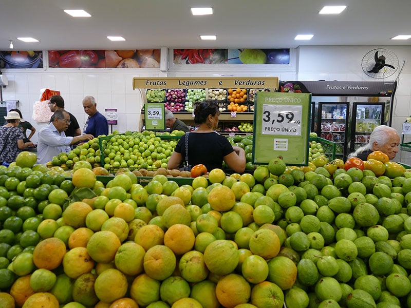 Desperdício, feira, comida