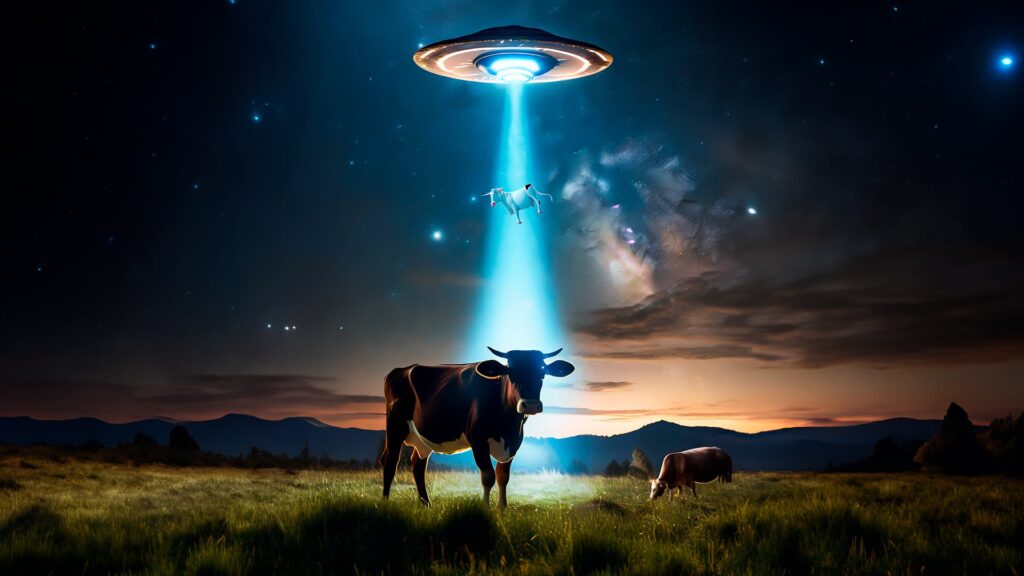Por que há um alienígena junto a uma vaca? 7 por que ha um alienigena junto a uma vaca 1