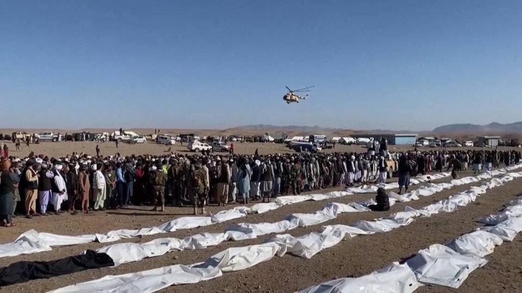 quando ocorreu o mais recente terremoto de magnitude 63 no afeganistao