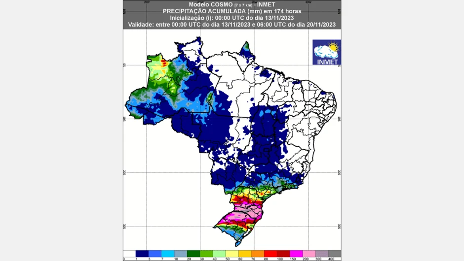 Previsão do Tempo Semanal: Inmet. 2 Inmet: confira a previsão do tempo para a semana