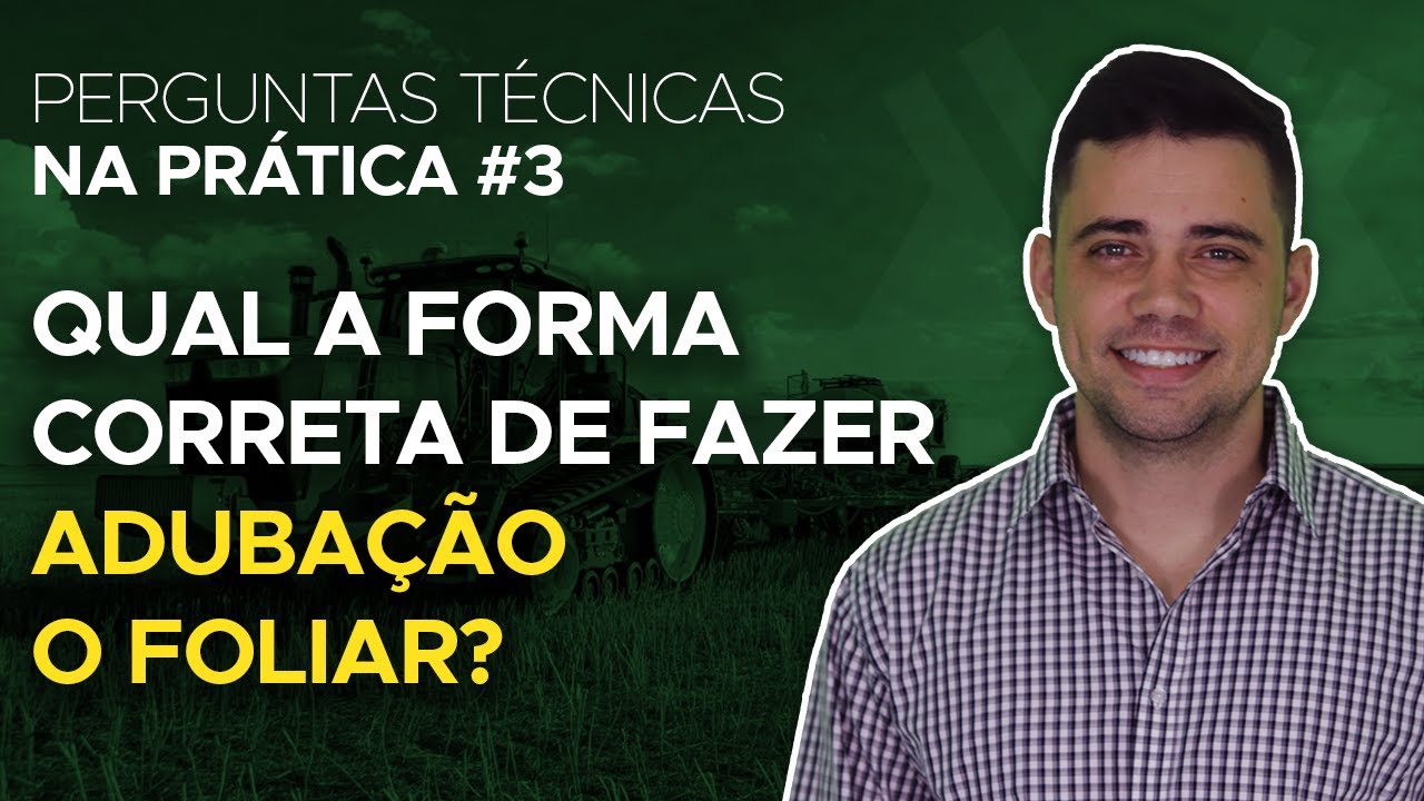 Adubação foliar: técnica correta?