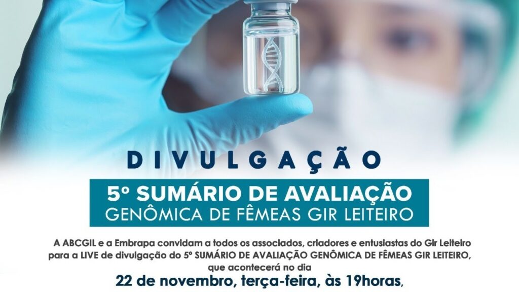 divulgacao 5o sumario de avaliacao genomica de femeas gir leiteiro