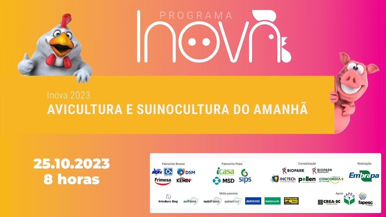 Programa Inova 2023 – Avicultura e Suinocultura do Amanhã – Apresentação das propostas selecionadas