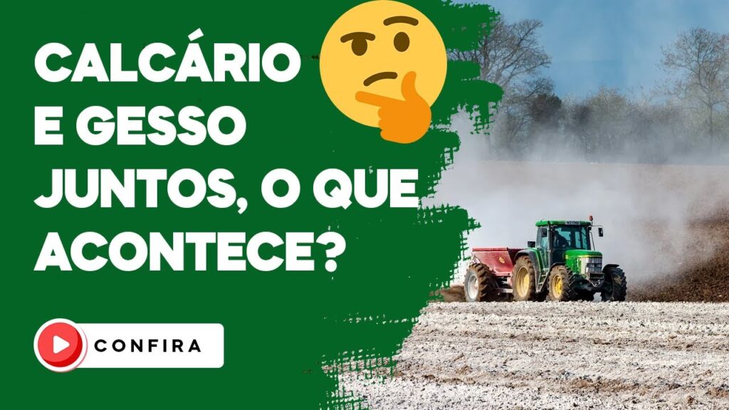 reacao inesperada calcario e gesso juntos