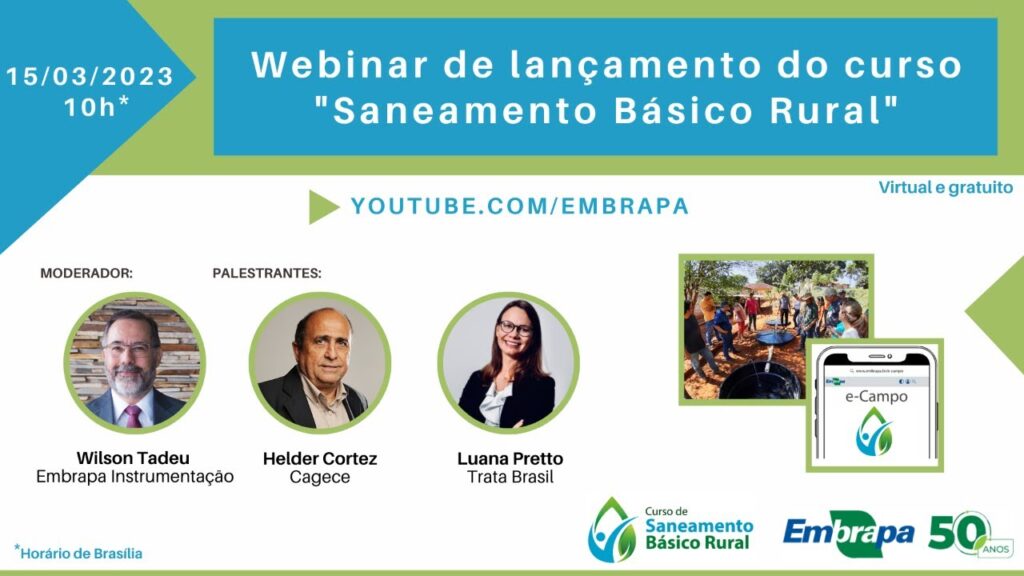 webinar de lancamento do curso virtual saneamento basico rural
