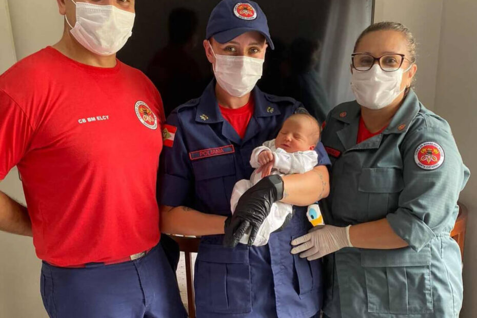 Bebê de sete dias engasga com leite materno e é salvo pelos Bombeiros