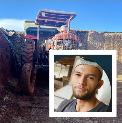 Jovem morre em acidente com máquina agrícola