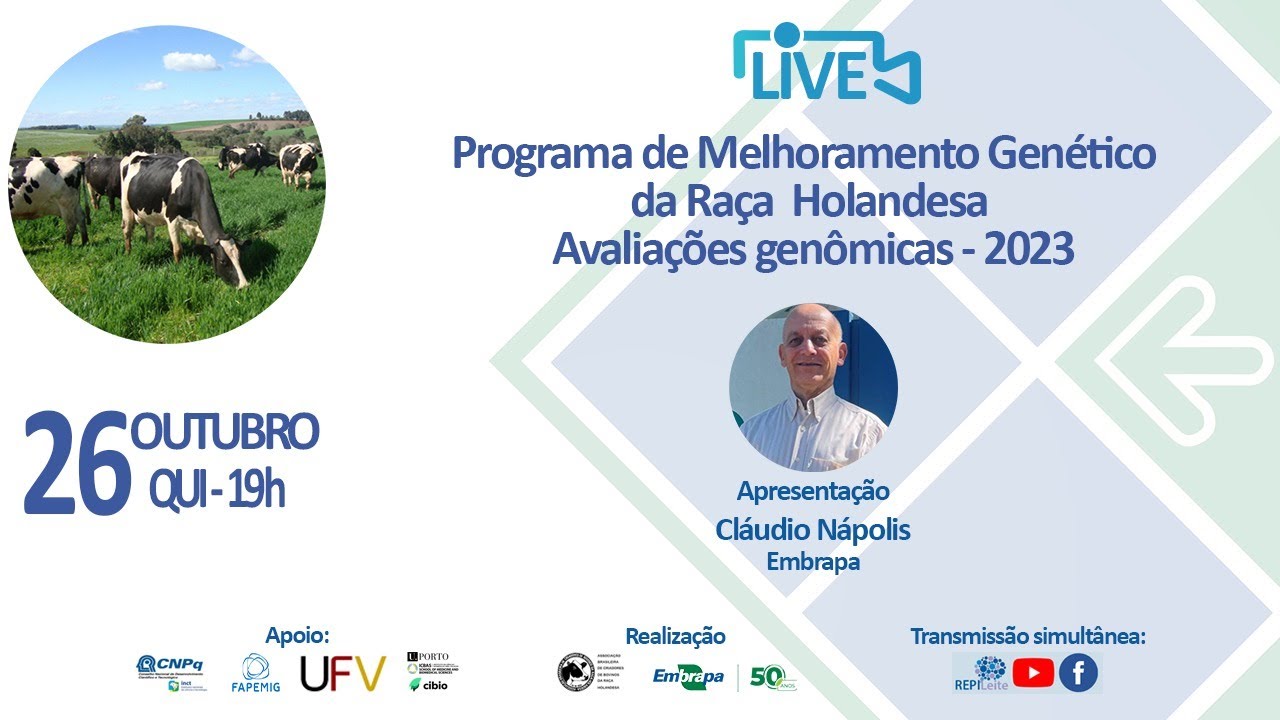 avaliacoes genomicas 2023 do programa de melhoramento genetico da raca holandesa