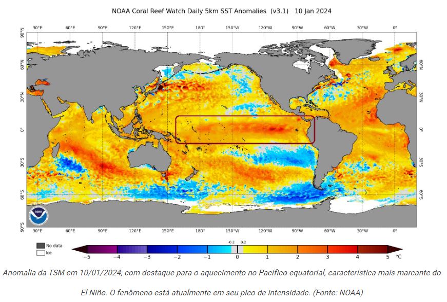 Previsões intrigantes sobre o El Niño em 2024!