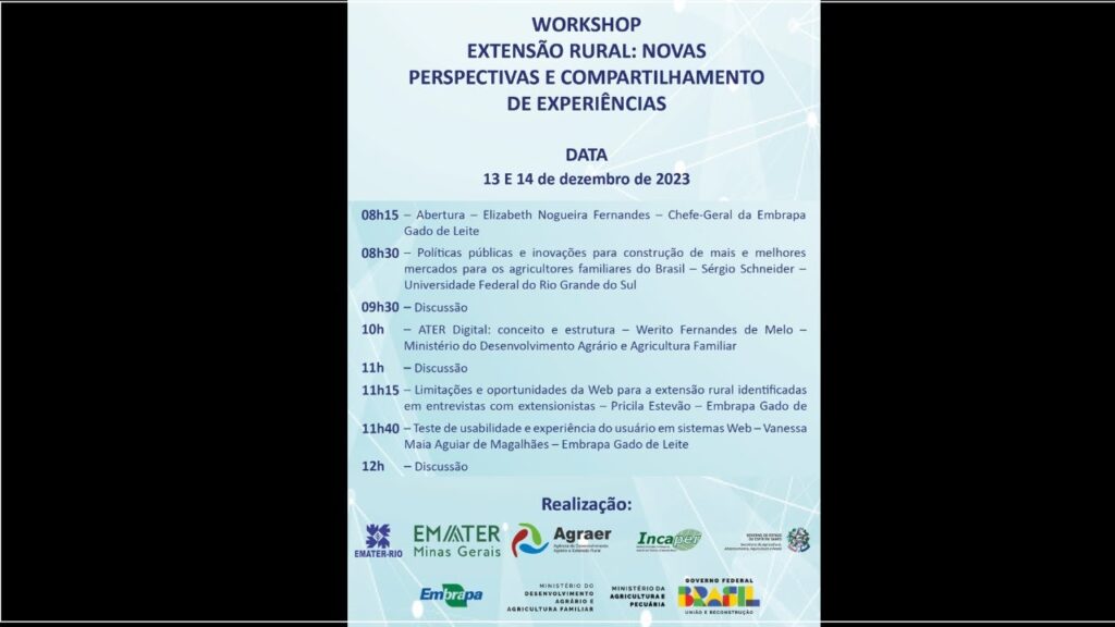 workshop extensao rural novas perspectivas e compartilhamento de experiencias manha