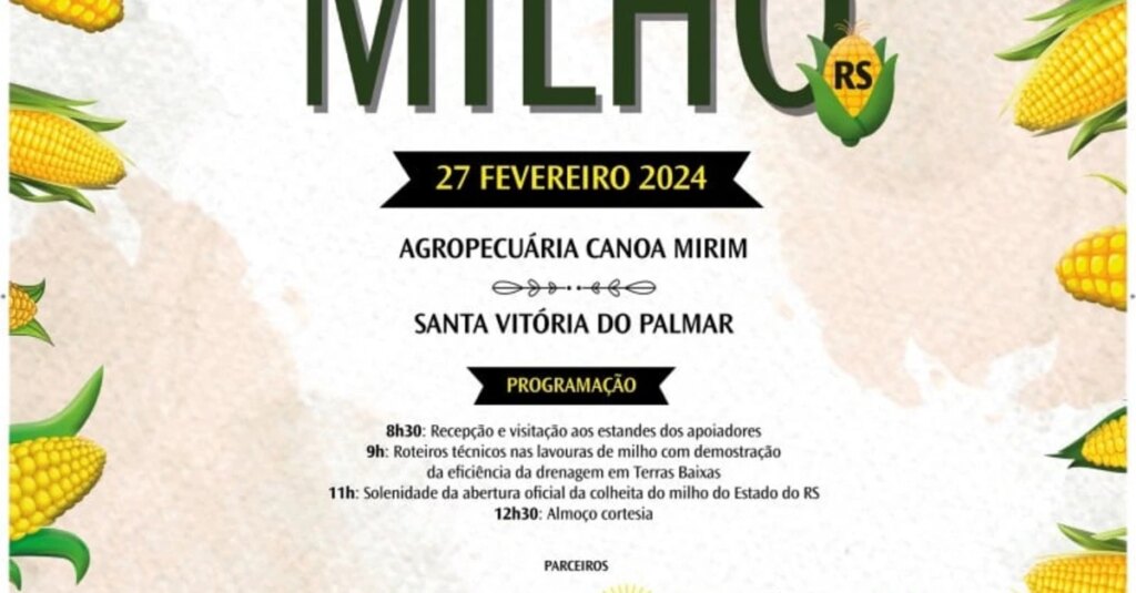 Abertura Oficial da Colheita do Milho acontece amanhã, 26