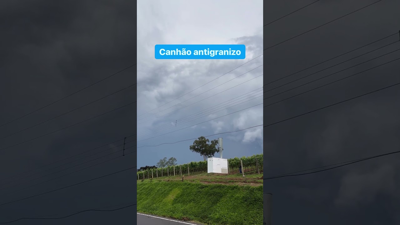 “Canhões Antigranizo: Tecnologia Agrícola” #agro #agronomia