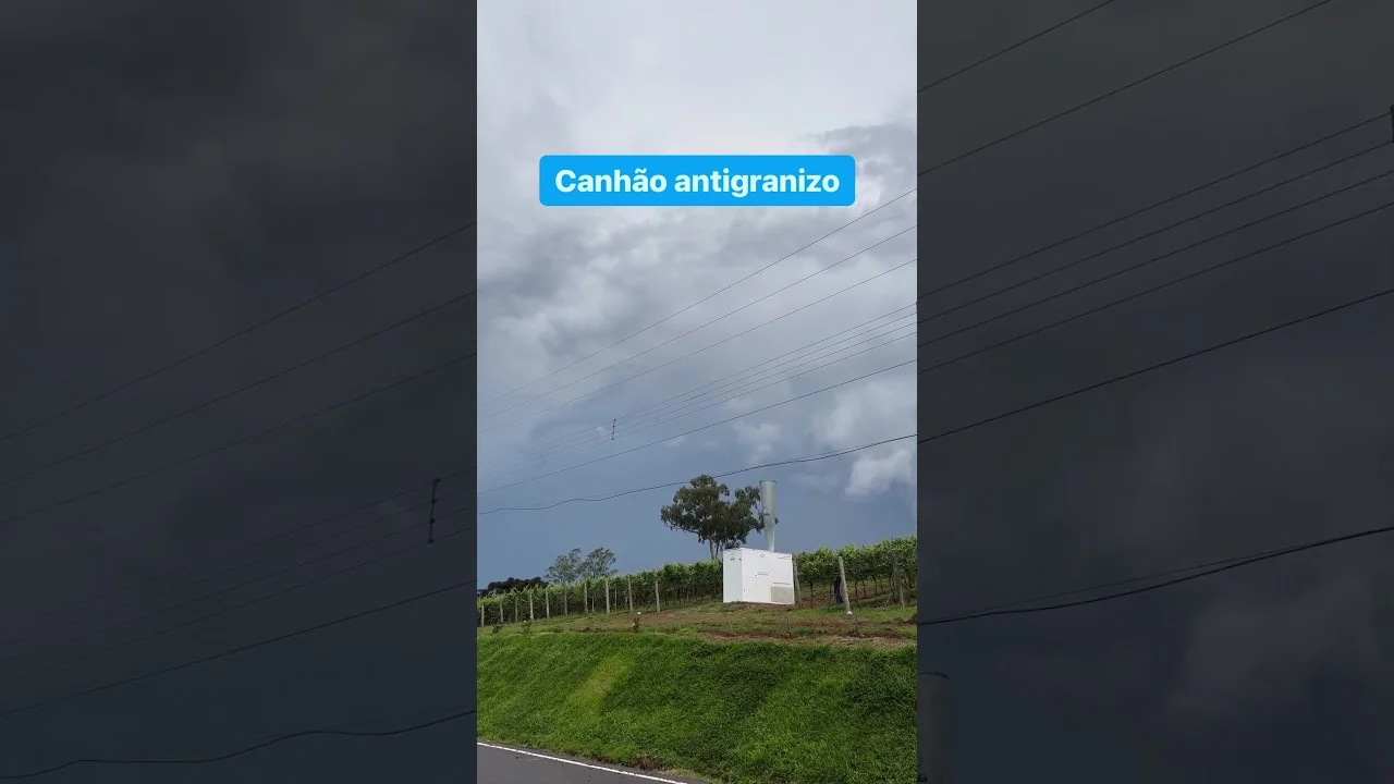 "Canhões Antigranizo: Tecnologia Agrícola" #agro #agronomia 5 canhoes antigranizo tecnologia agricola agro agronomia