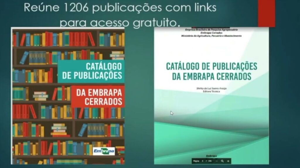 dica de leitura catalogo de publicacoes da embrapa cerrados