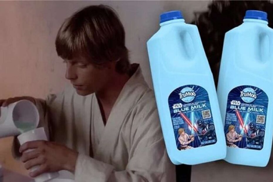 Descubra o novo leite azul de Star Wars