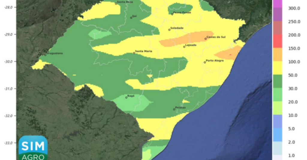 Previsão metereológica de 04 a 10/04/2024