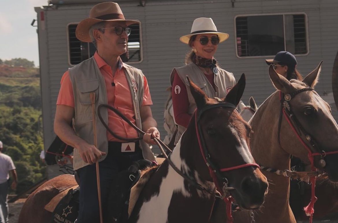 Cavalgada na Serra Canastra: exemplares de Mangalarga Marchador.