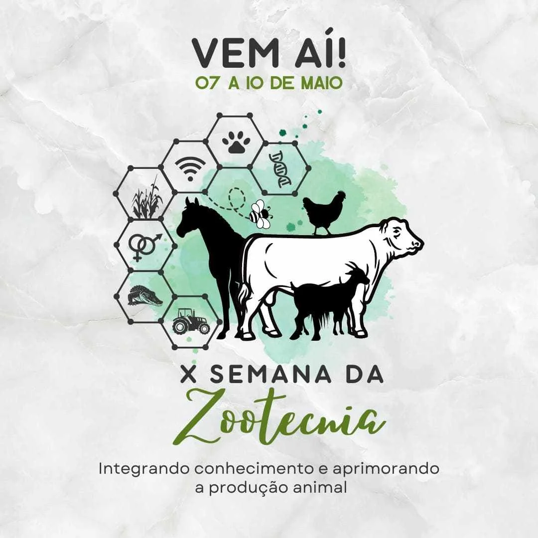 Participe da Semana de Zootecnia no Ceca! Garanta sua vaga! 10 Semana de Zootecnia acontece no Ceca de 7 a 10 de maio, inscreva-se — Universidade Federal de Alagoas