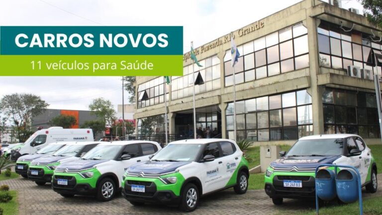 11 novos veículos são adquiridos para a saúde de Fazenda Rio Grande