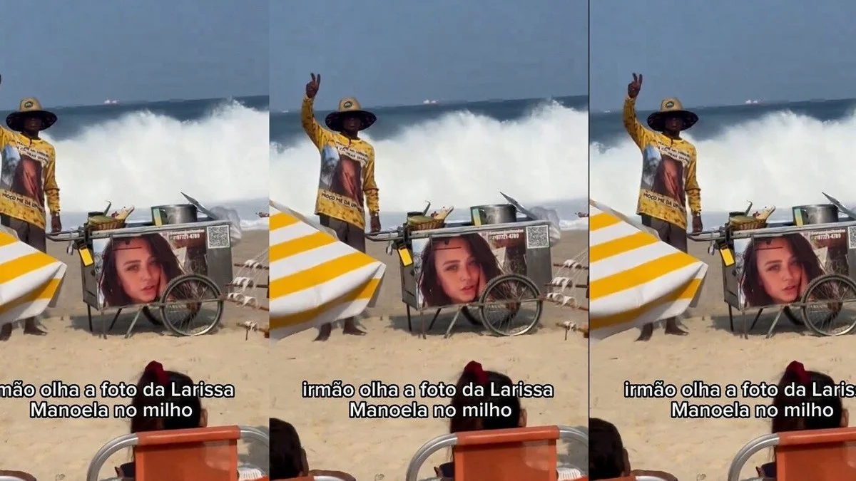Larissa Manoela surpreende como garota-propaganda de carrinho de milho! 4 Larissa Manoela 'vira' garota-propaganda de carrinho de milho em praia do RJ | Viralizou