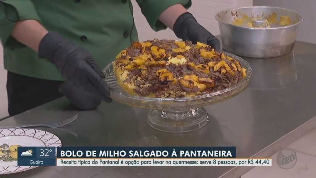 'Barato da Cozinha': aprenda a fazer bolo de milho salgado à pantaneira - G1