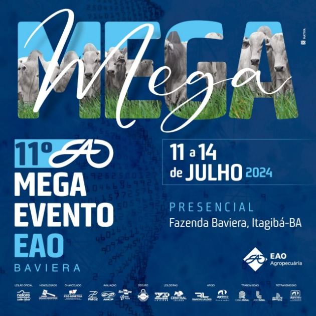 Leilão Imperdível: 800 animais no 11° Mega Evento EAO – Baviera 2024