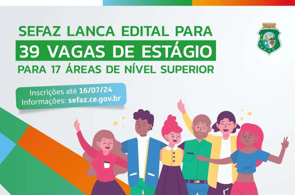 Oportunidade: Estágio na Secretaria da Fazenda 4 Secretaria da Fazenda abre edital para seleção de estagiários de diversos cursos