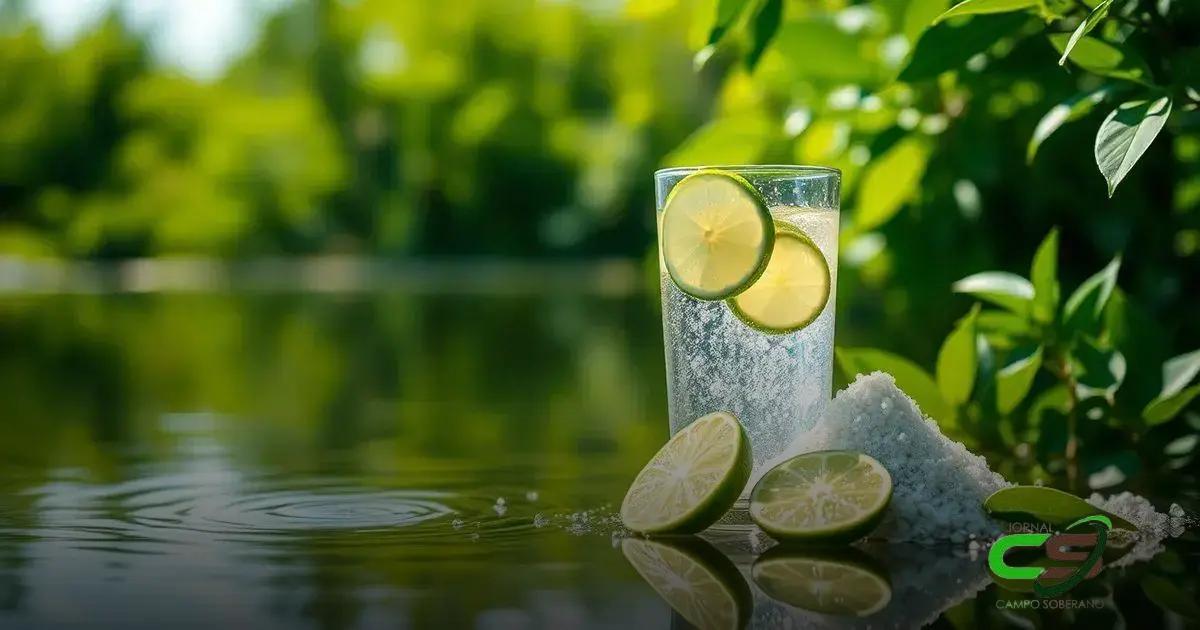 Impacto ambiental do cal na água