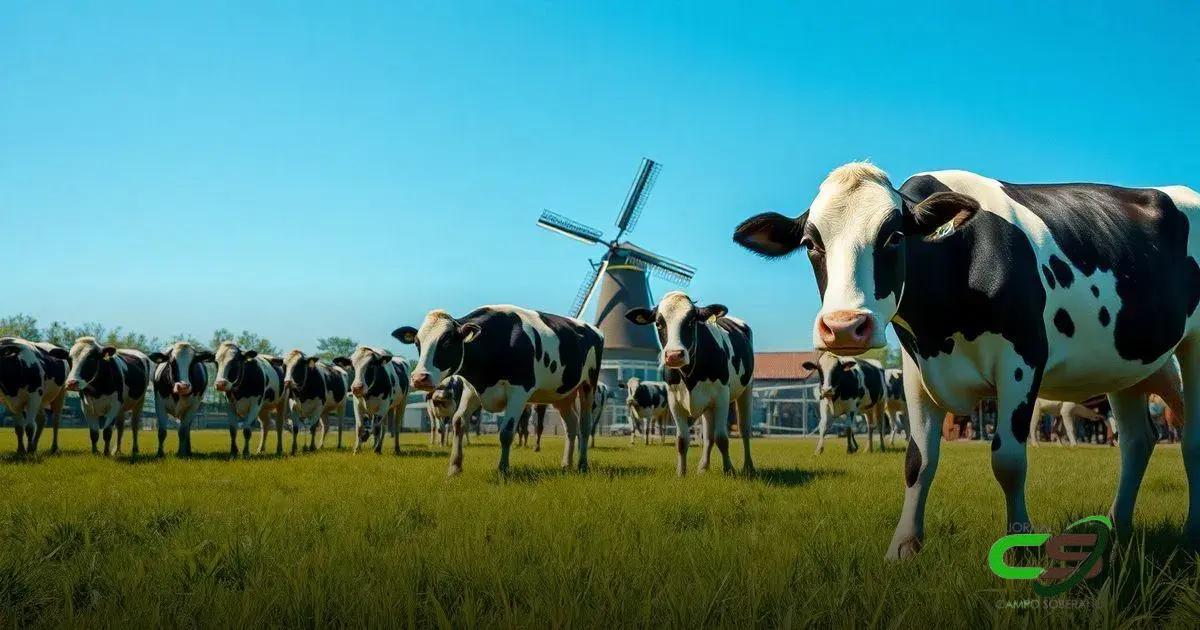 Manejo e Cuidados com o Gado Holandesa