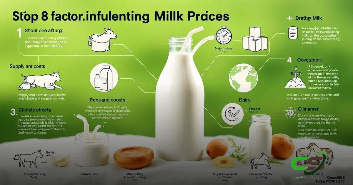 Os 8 Fatores que Influenciam os Valores do Leite em 2023