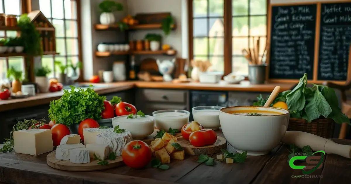 Receitas deliciosas com leite de cabra